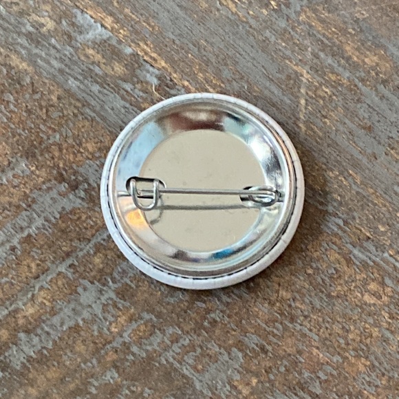 "International Writer" Round Button Pin - Picture 2 of 2